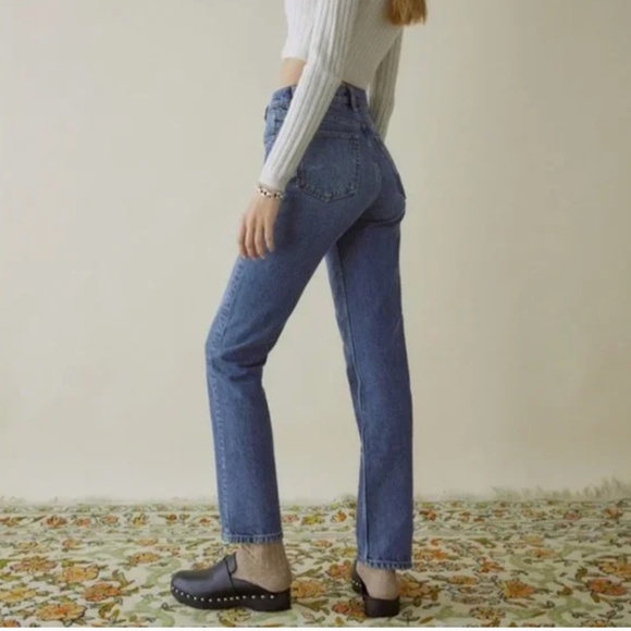 Reformation Blue Straight Leg Jeans - Picture 2 of 15